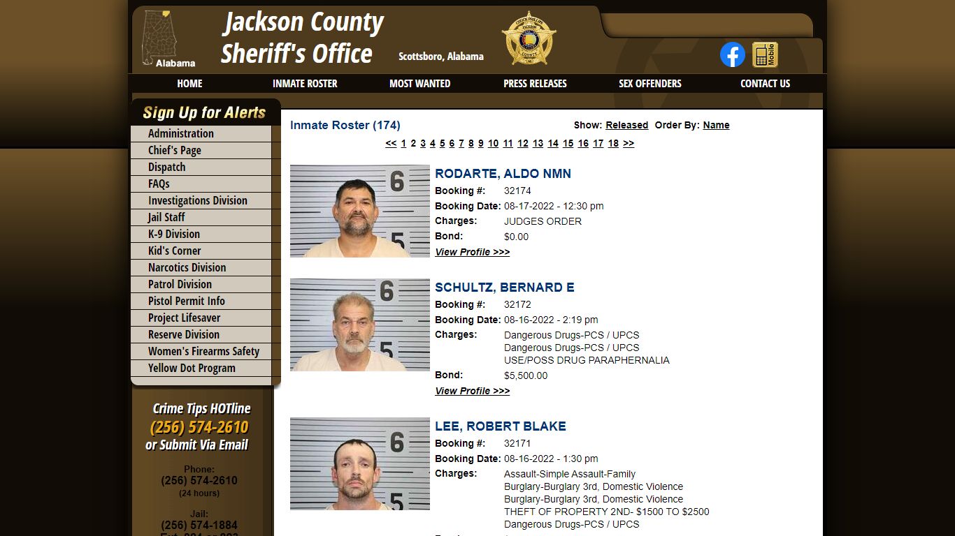 Inmate Roster - Jackson County Sheriff's Office